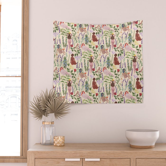 Aromatherapy Garden Wall Tapestry Gallery Image 2