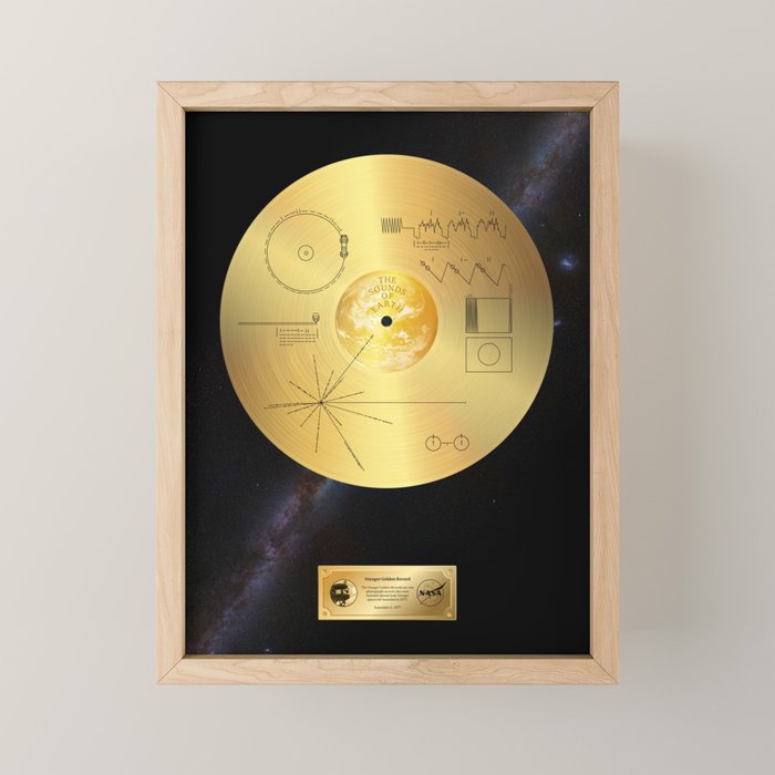 Voyager 1 Golden Record #1 Mini Art Print Gallery Image 1