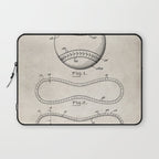 Baseball Patent - Softball Art - Antique Laptop Sleeve Gallery Image 1