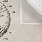 Baseball Patent - Softball Art - Antique Wall Tapestry Gallery Image 3