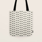 Dragonfly Pattern VIII Neutral Off White Tote Bag Gallery Image 1