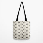 Dragonfly Pattern VIII Neutral Off White Tote Bag Gallery Image 2