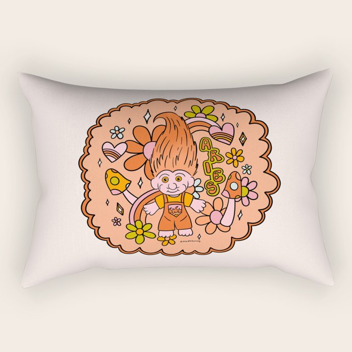 Aries Troll Rectangular Pillow Gallery Image 2