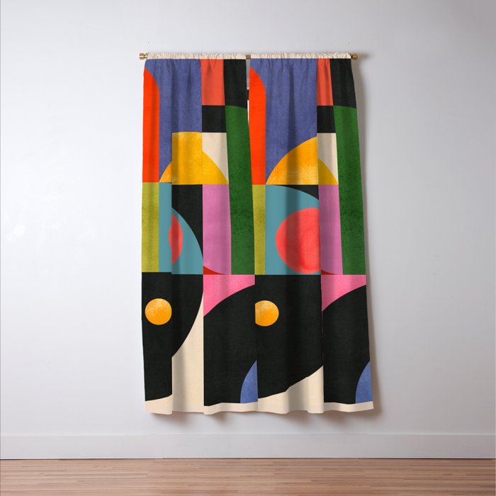 Geometric Shapes 150 Window Curtain Gallery Image 3