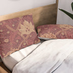 William Morris Windrush Dark Red Brick Vintage Pattern Pillow Sham Gallery Image 2