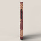 William Morris Windrush Dark Red Brick Vintage Pattern iPhone Case Gallery Image 2