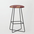 William Morris Windrush Dark Red Brick Vintage Pattern Stool Gallery Image 1