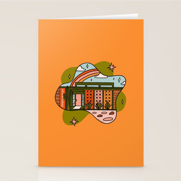 Capricorn Mid Century House Stationery Card Gallery Image 1