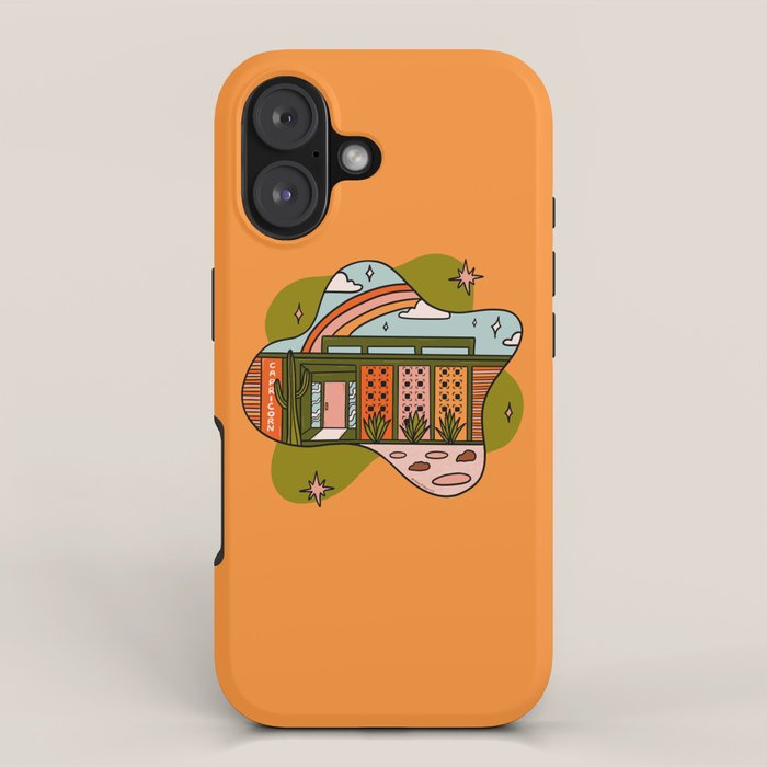 Capricorn Mid Century House iPhone Case Gallery Image 1