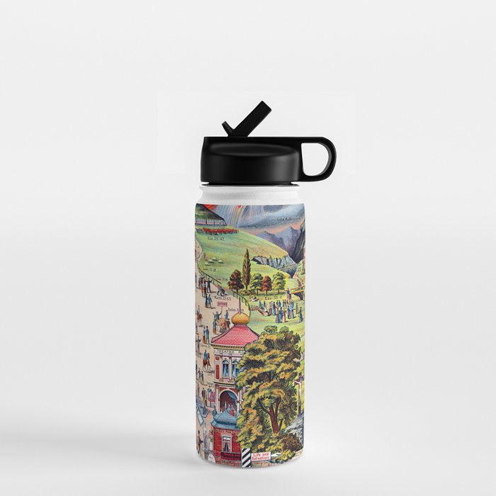 The Broad and Narrow Way Bible Passages Poster Water Bottle Gallery Image 1