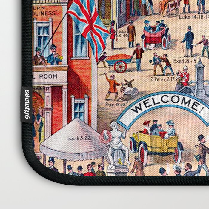 The Broad and Narrow Way Bible Passages Poster Laptop Sleeve Gallery Image 3