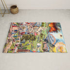The Broad and Narrow Way Bible Passages Poster Rug Gallery Image 2