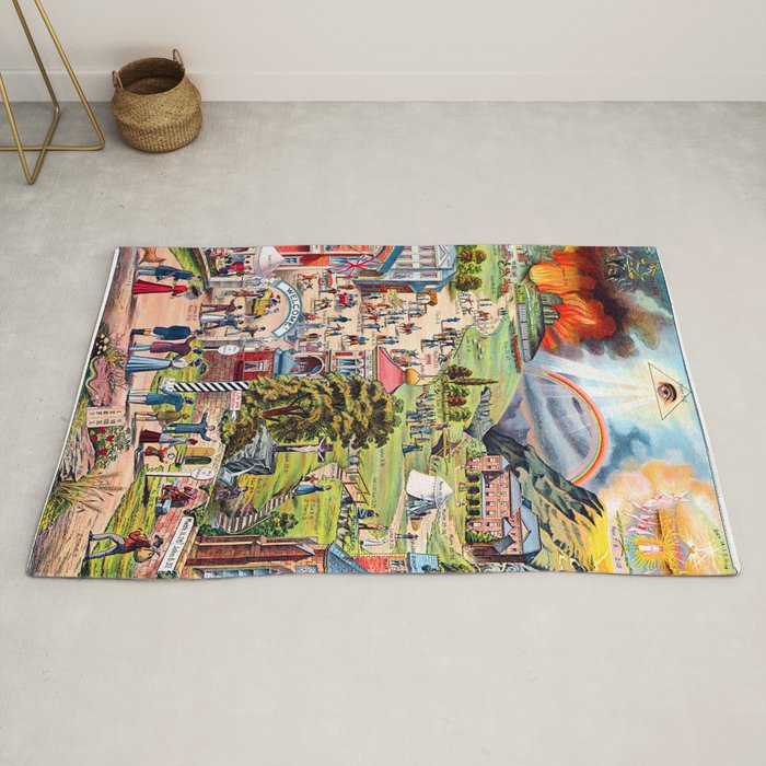 The Broad and Narrow Way Bible Passages Poster Rug Gallery Image 2