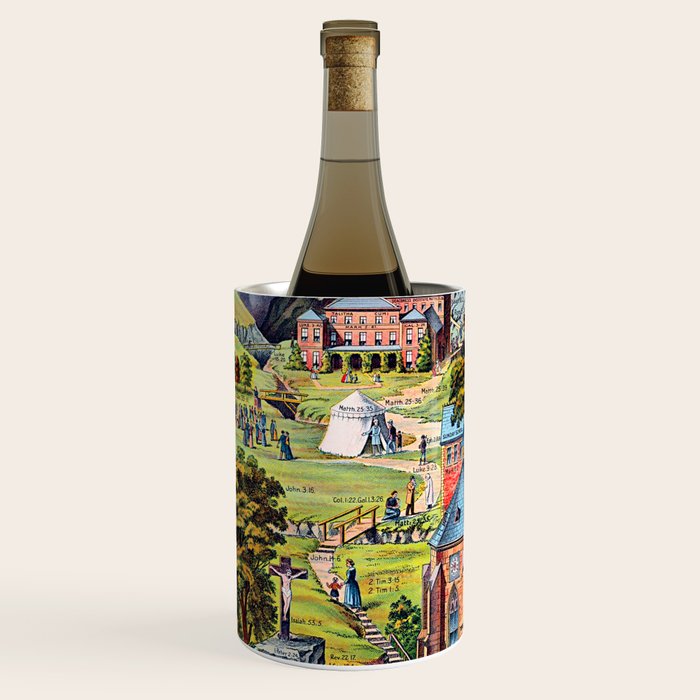 The Broad and Narrow Way Bible Passages Poster Wine Chiller Gallery Image 3