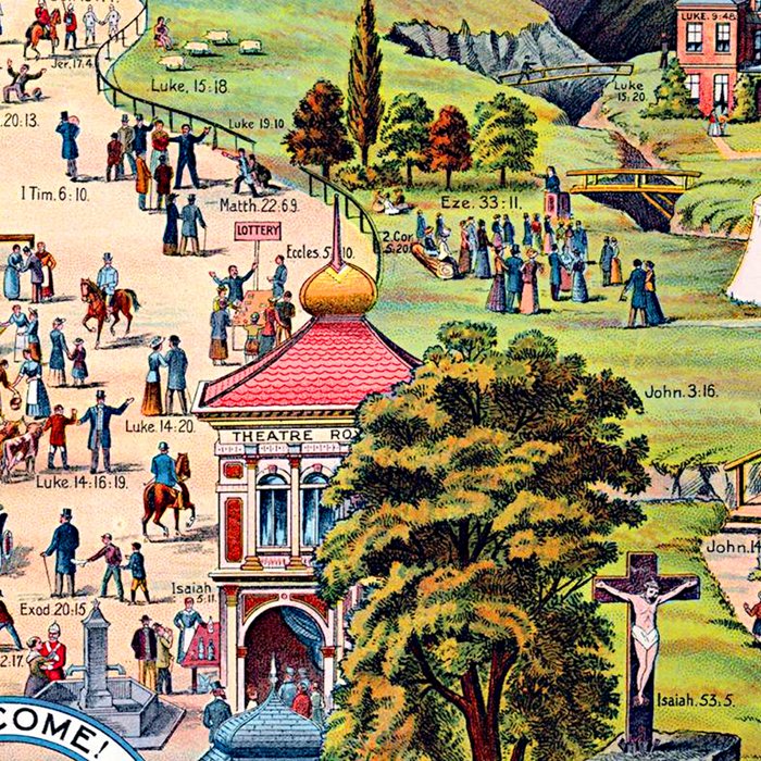 The Broad and Narrow Way Bible Passages Poster Coffee Mug Gallery Image 2