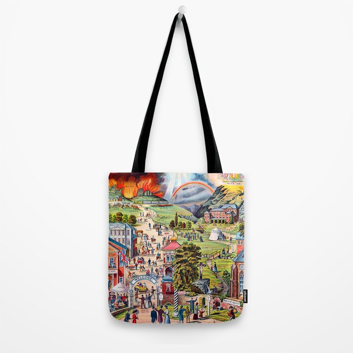 The Broad and Narrow Way Bible Passages Poster Tote Bag Gallery Image 2