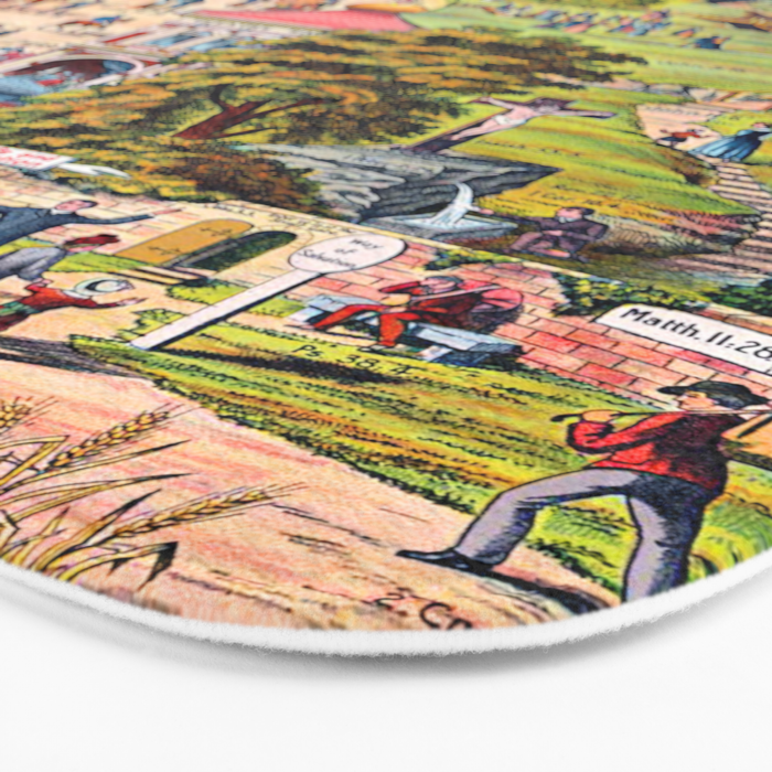 The Broad and Narrow Way Bible Passages Poster Bath Mat Gallery Image 3