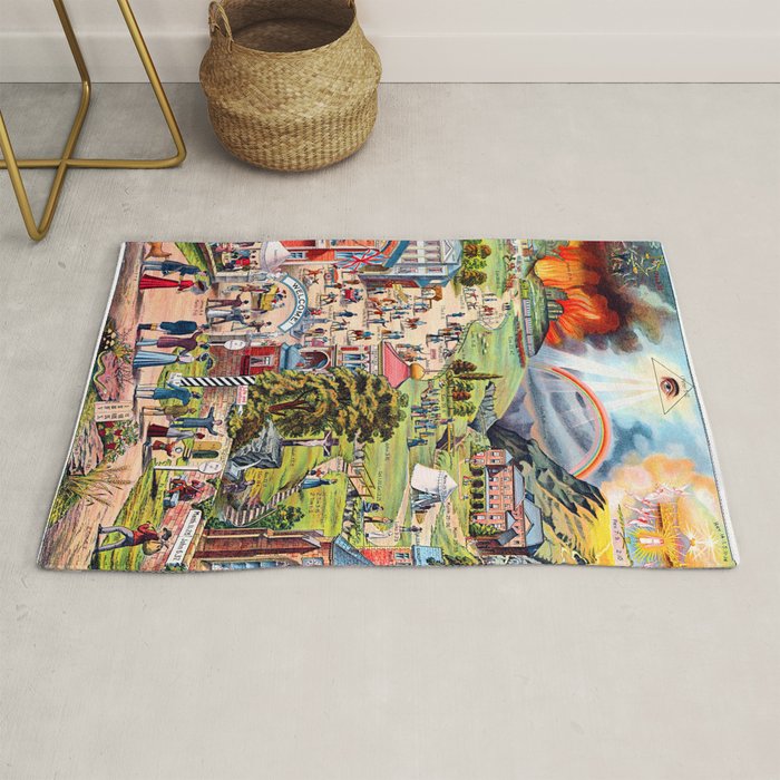The Broad and Narrow Way Bible Passages Poster Rug Gallery Image 1