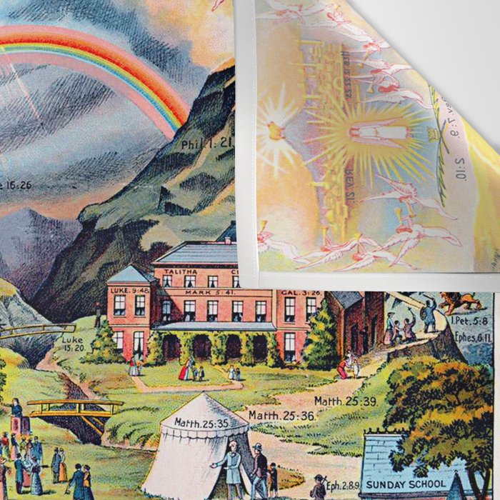 The Broad and Narrow Way Bible Passages Poster Wall Tapestry Gallery Image 3