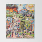 The Broad and Narrow Way Bible Passages Poster Throw Blanket Gallery Image 2