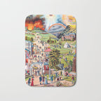 The Broad and Narrow Way Bible Passages Poster Bath Mat Gallery Image 1