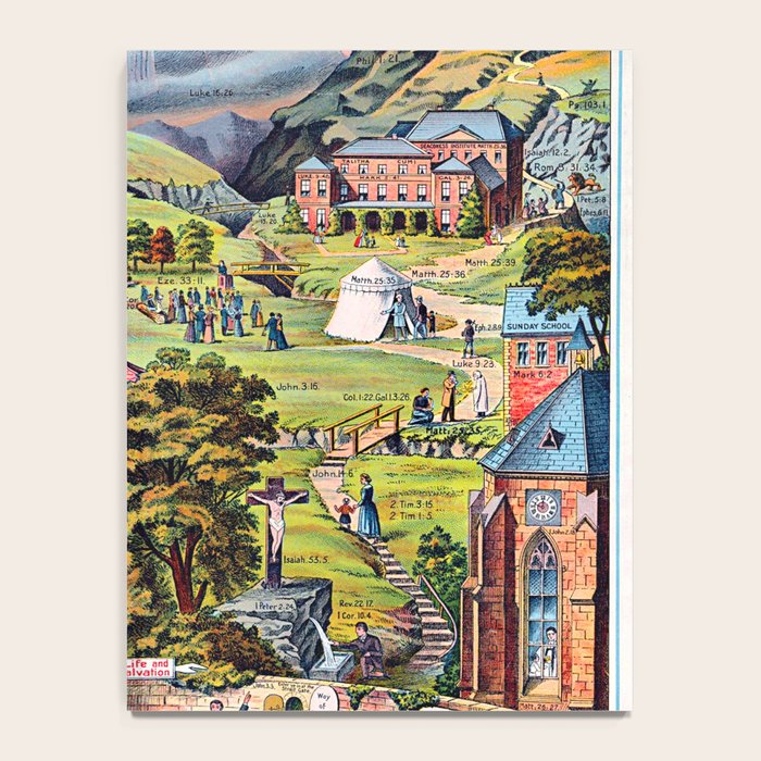 The Broad and Narrow Way Bible Passages Poster Notebook Gallery Image 4