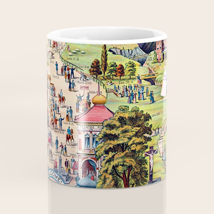 The Broad and Narrow Way Bible Passages Poster Coffee Mug Gallery Image 4