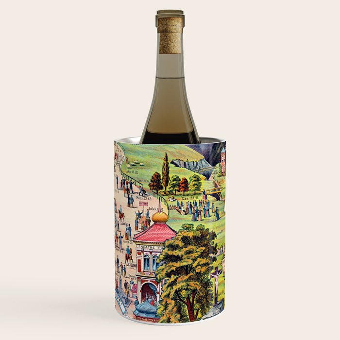 The Broad and Narrow Way Bible Passages Poster Wine Chiller Gallery Image 1