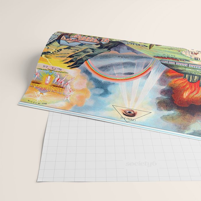 The Broad and Narrow Way Bible Passages Poster Wrapping Paper Gallery Image 2