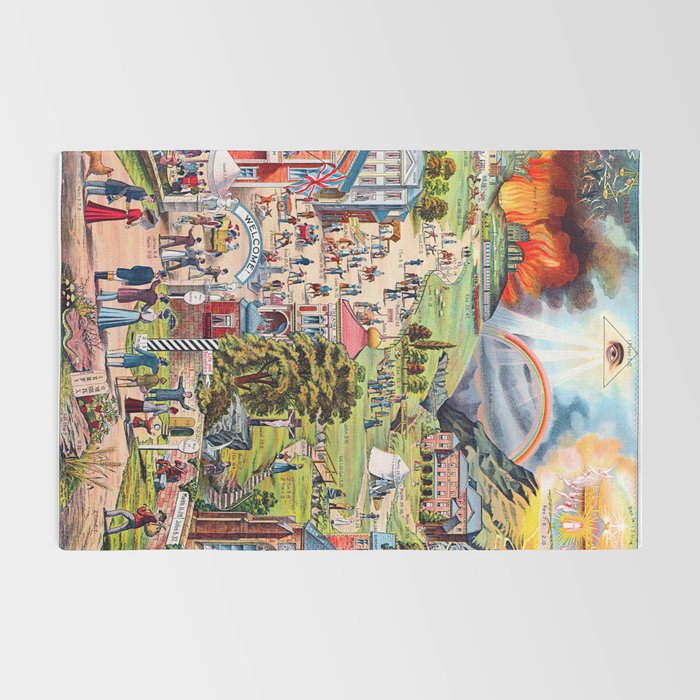 The Broad and Narrow Way Bible Passages Poster Rug Gallery Image 2