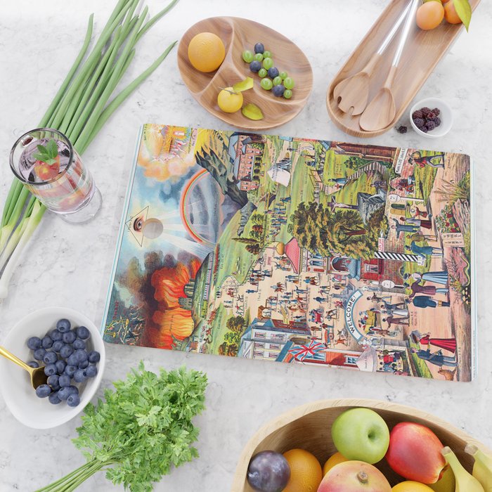 The Broad and Narrow Way Bible Passages Poster Cutting Board Gallery Image 2