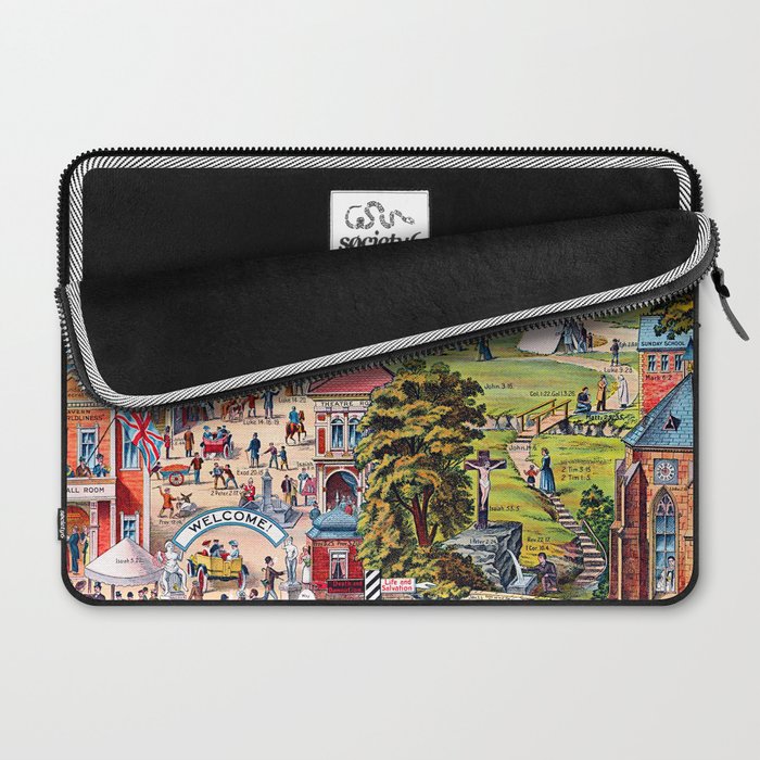 The Broad and Narrow Way Bible Passages Poster Laptop Sleeve Gallery Image 2