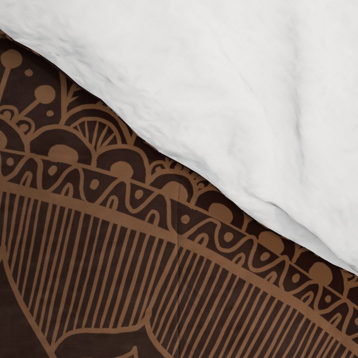 Mandala Dark Chocolate Comforter Gallery Image 4