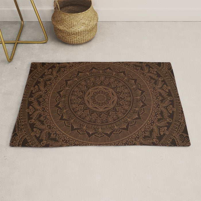 Mandala Dark Chocolate Rug Gallery Image 1