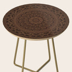 Mandala Dark Chocolate Side Table Gallery Image 2