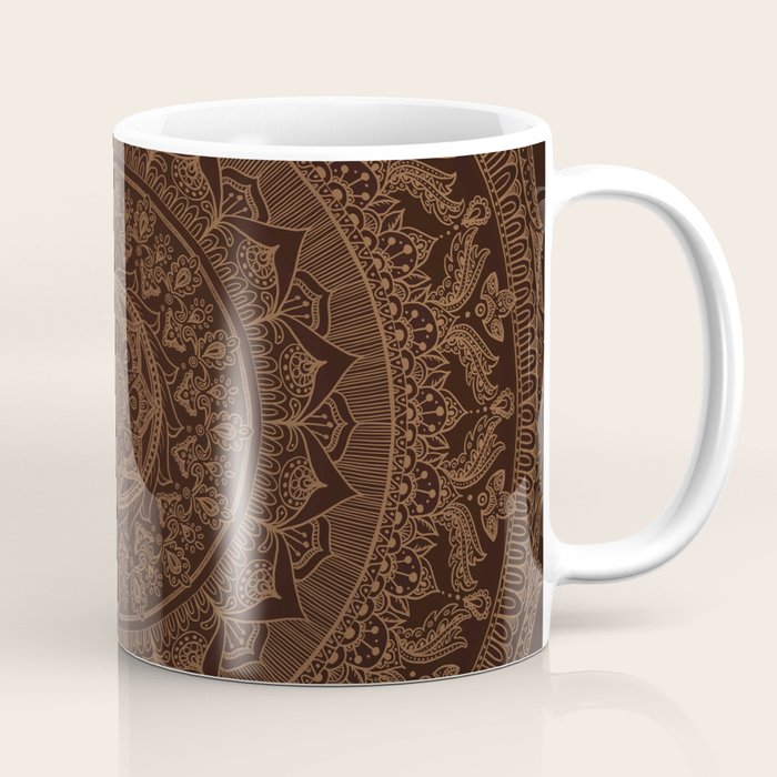 Mandala Dark Chocolate Coffee Mug Gallery Image 1