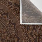 Mandala Dark Chocolate Wall Tapestry Gallery Image 3