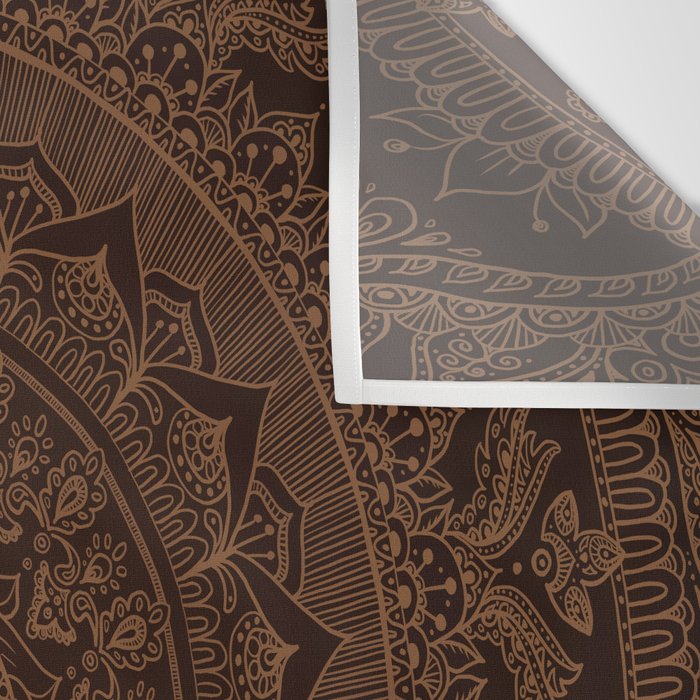 Mandala Dark Chocolate Wall Tapestry Gallery Image 3