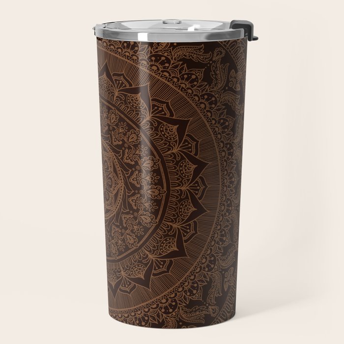 Mandala Dark Chocolate Travel Mug Gallery Image 2