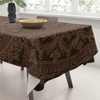 Mandala Dark Chocolate Tablecloth Gallery Image 3