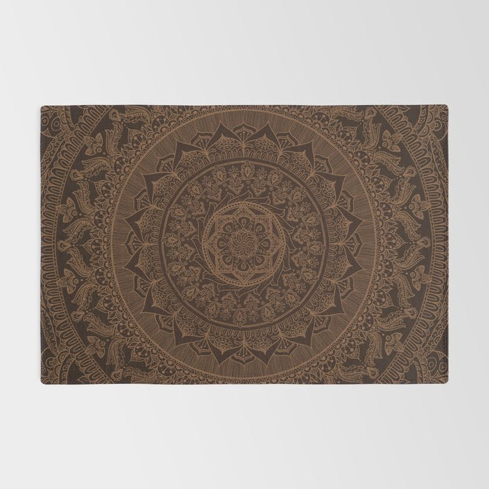 Mandala Dark Chocolate Rug Gallery Image 2