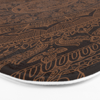 Mandala Dark Chocolate Bath Mat Gallery Image 3