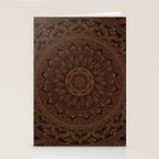Mandala Dark Chocolate Stationery Card Gallery Image 2