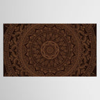 Mandala Dark Chocolate Tablecloth Gallery Image 2