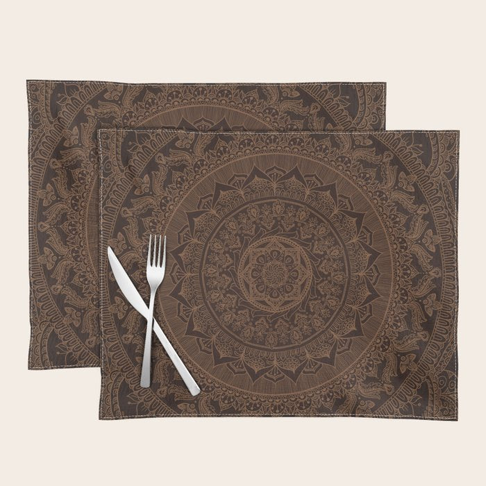 Mandala Dark Chocolate Placemat Gallery Image 1