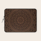 Mandala Dark Chocolate Laptop Sleeve Gallery Image 1