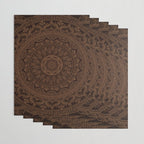 Mandala Dark Chocolate Wrapping Paper Gallery Image 3