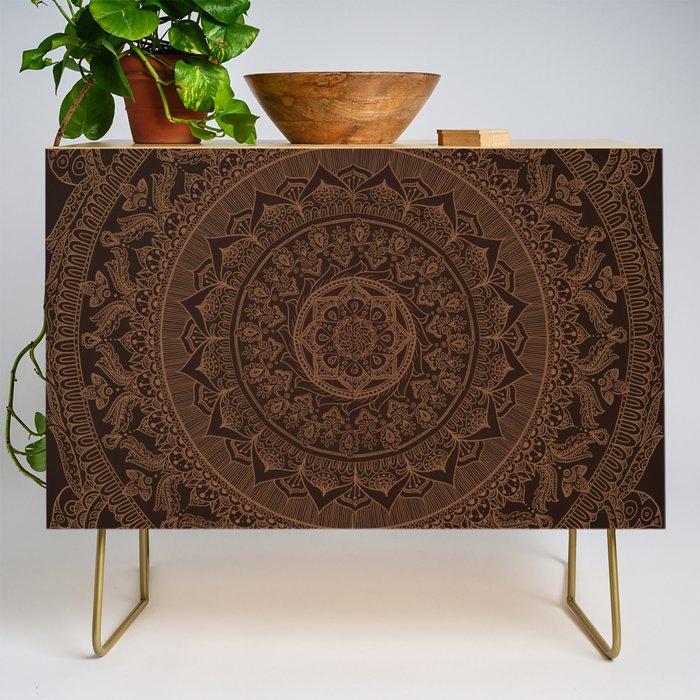 Mandala Dark Chocolate Credenza Gallery Image 1