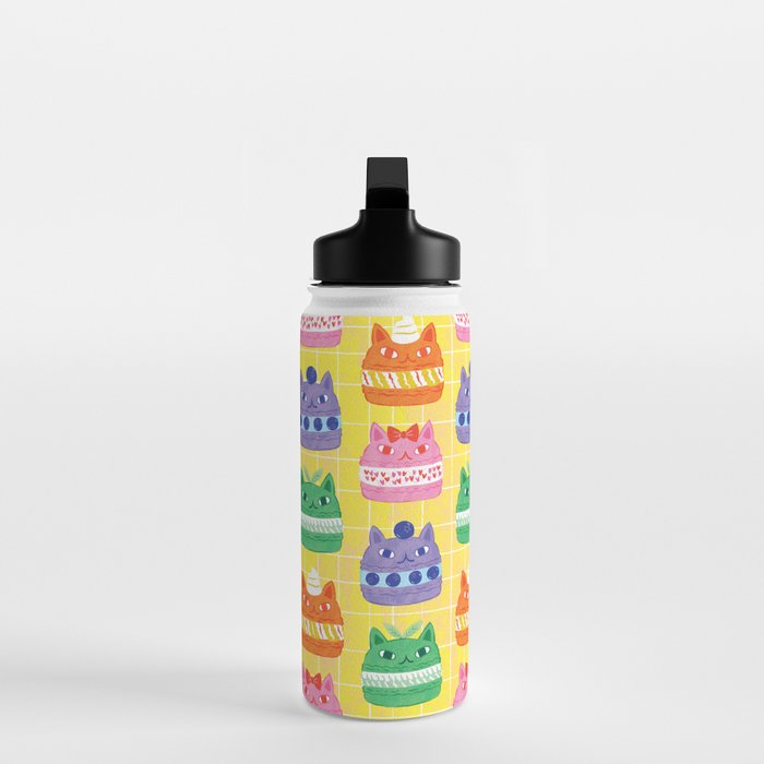 Cat Macaron Water Bottle Gallery Image 3