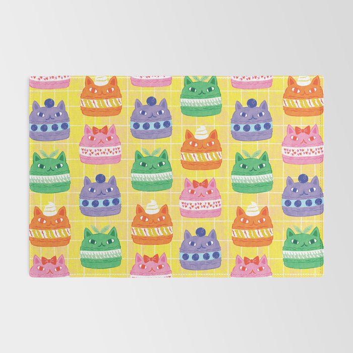 Cat Macaron Rug Gallery Image 2
